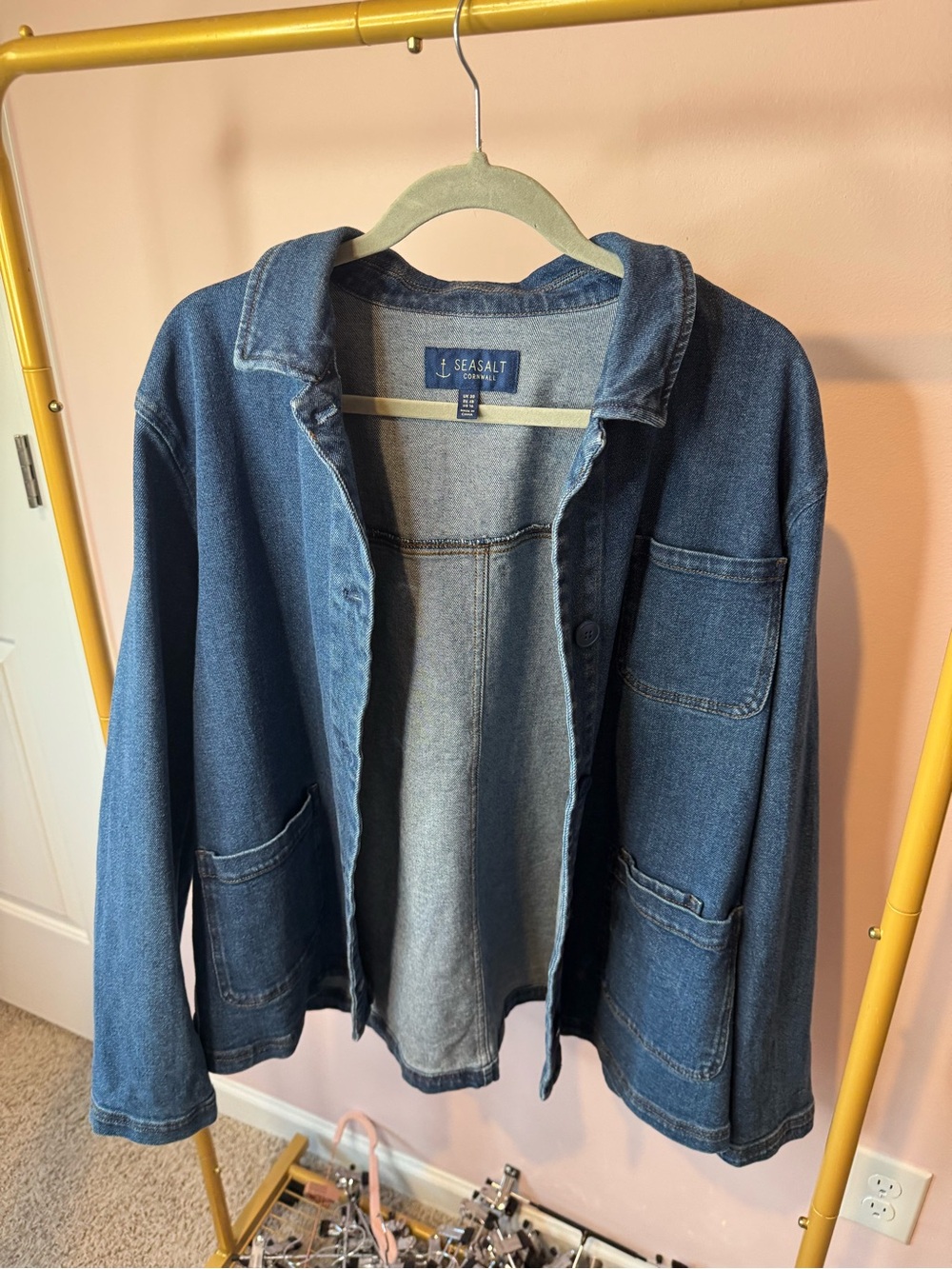 Seasalt Denim Jacket in Blue — Casual Women's Jean Coat
